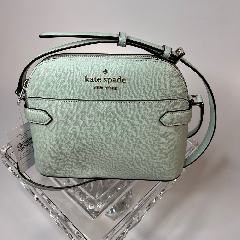 Kate Spade Staci Dome Crossbody in crystal blue (mint) NWT